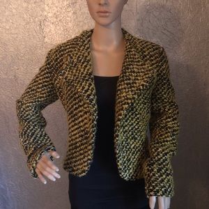 Thakoon Designer Boucle Jacket, M (US 8)  Yellow